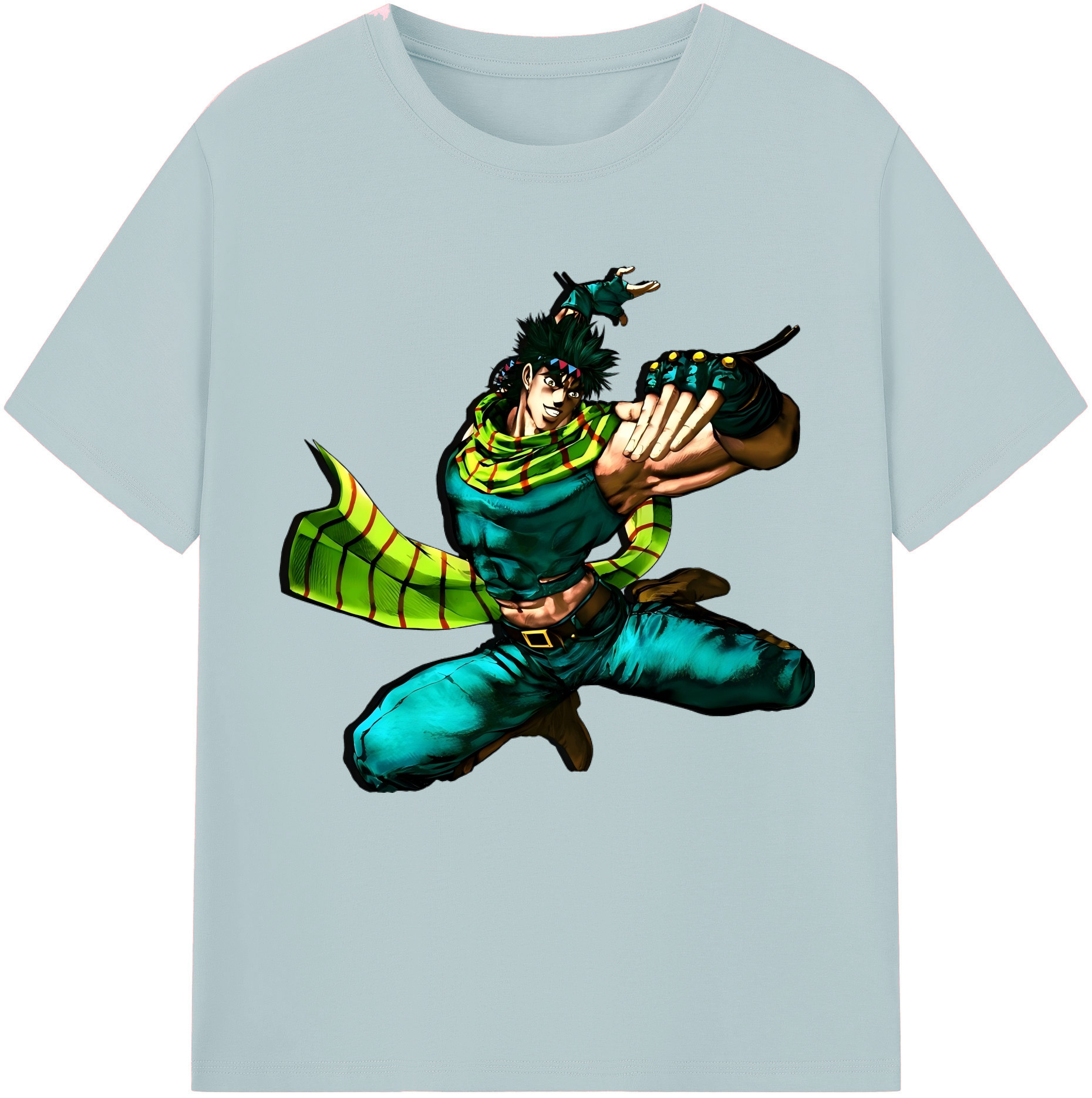 （画像用） ジョジョの奇妙な冒険 ジョセフ?ジョースター JoJo's Bizarre Adventure Joseph Joestar 綿100％半袖Tシャツ（フロントプリント）